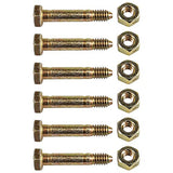 Ariens OEM 1/4" Shear Bolt and Nut 53200500-2 6 Pack