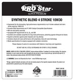 STAR BRITE Super Premium Synthetic Blend 4 Stroke Oil 10W 30 - 1 GAL (028100)