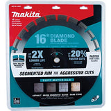 Makita E-02593 16" Diamond Blade Segmented, Soft