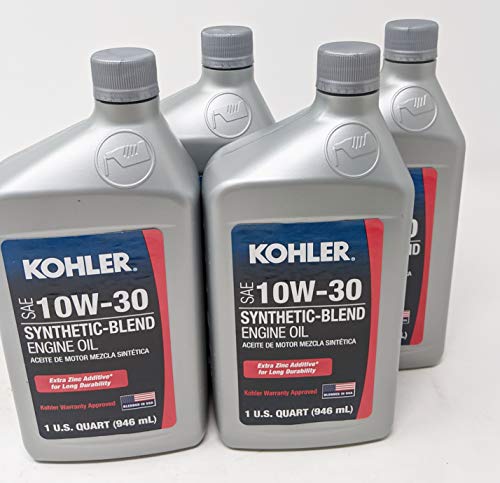Kohler (Pack of 4) 25 357 65-S Synthetic Blend SAE 10W-30 4-Cycle Engine Oil