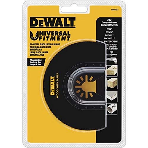 DEWALT Dwa4212 Oscillating Flush Cut Blade, Black