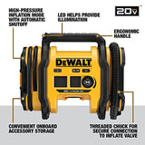 DEWALT 20V MAX* Cordless Tire Inflator, Tool Only (DCC020IB)