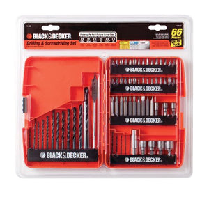 BLACK+DECKER Drill Bit Set / Screwdriver Set, 66-Piece (71966)