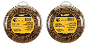 DEWALT DWO1DT802 String Trimmer Line, 225-Feet by 0.080-Inch asATzf, 2Pack (225-Feet)