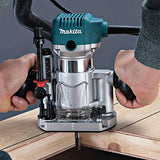 Makita RT0701CX3 1-1/4 HP Compact Router Kit, Teal