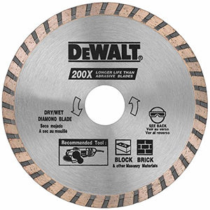 DEWALT DW4725B 4-1/2-Inch High Performance Diamond Masonry Blade