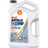 Shell Rotella T4 Triple Protection Conventional 15W-40 Diesel Engine Oil (1-Gallon, Case of 3)