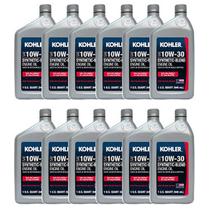 Case of Kohler Synthetic Blend Universal 10W-30 Oil - 25 357 64-S, 2535764-S, 2535764S