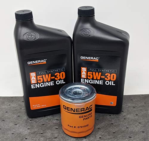 Generac 5W-30 Full Synthetic Oil Change Kit 2 Quarts oil and Filter