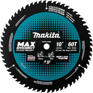 Makita B-66961 10" 60T Carbide-Tipped Max Efficiency Miter Saw Blade