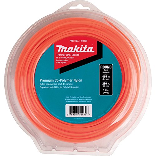 Makita, Orange, T-03408 Round Trimmer Line, 0.095, 280?, 1 lbs