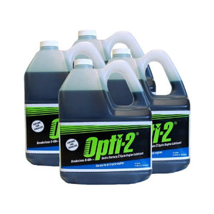 Opti-2 20044 1 Gallon 2-Cycle Engine Lubricant w/ Fuel Stabilizer - Case of 4