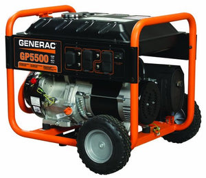 Generac 5939 GP5500 5500 Running Watts/6875 Starting Watts Gas Powered Portable Generator