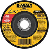 DEWALT DW4514B5 4-1/2-Inch by 1/4-Inch by 7/8-Inch Metal Grinding Wheel - 10 Pack