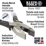 Klein Tools D2000-7CST Diagonal Cutters, Slim Head Linesman Pliers is Spring Loaded, Heavy-Duty Ironworker Pliers Cut ACSR, Screws, and More