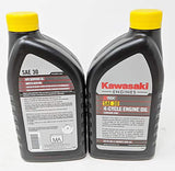 Kawasaki Pack of 2 99969-6281 SAE30 4-Cycle Engine Oil Quart