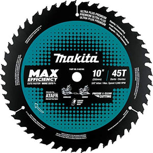 Makita B-62103 10" 45T Carbide-Tipped Max Efficiency Miter Saw Blade