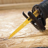 DEWALT DW4802B  6-Inch 6-TPI Taper Back Bi-Metal Reciprocating Saw Blade for General Purpose Wood Cutting, 100-Pack