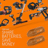WORX WG644.9 40V Power Share Hydroshot Portable Power Cleaner (2x20V) - Bare Tool Only,Black and Orange