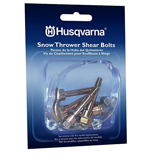 Husqvarna Shear Bolts & Nuts Kit for 2 Stage Snow Blowers/Throwers (6 Pack) 570XP, 575XP, 576XP/ 580790401