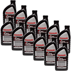 Kawasaki 12PK Full Synthetic 15W50 Motor Oil Quart 4-Cycle K-Tech 99969-6501