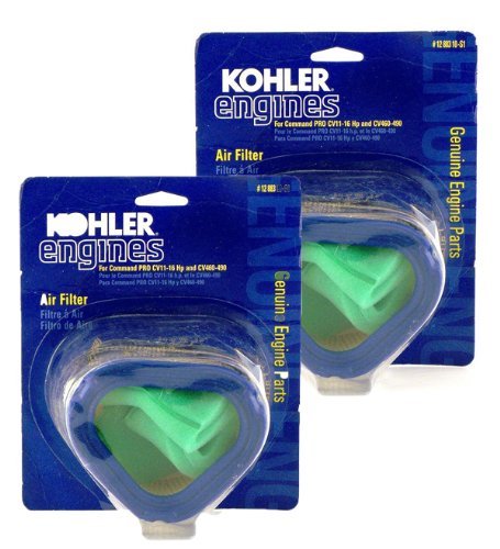 Kohler (2 Pack) 12 883 10 S1 Engine Air Filter W/Pre-Cleaner