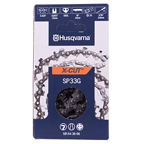 Husqvarna SP33G Chainsaw Chain, Orange/Gray, 16 inches