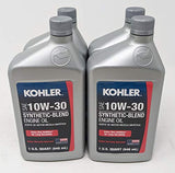 Kohler (Pack of 4) 25 357 65-S Synthetic Blend SAE 10W-30 4-Cycle Engine Oil