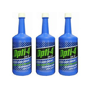 Opti-4 43024 SAE 30 20 FL. OZ (600 ML) 4-Cycle Engine Lubricant Bottle, 3-Pack