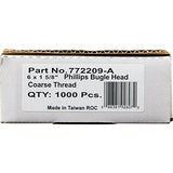 Makita 772209-A No. 6 by 1-5/8-Inch Phillips Coarse Thread Drywall Screw (1,000 per Box)