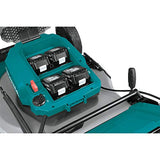 Makita XML06PT1 (36V) LXT Lithium?Ion Brushless Cordless 18V X2 18" Self Propelled Lawn Mower Kit with 4 Batteries, Teal