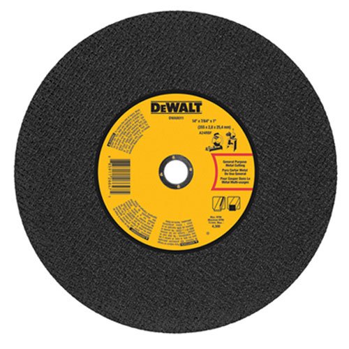 DEWALT Chop Saw Wheel, General Purpose, 14-Inch x 7/64-Inch x 1-Inch (DWA8011)