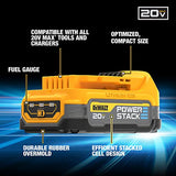 DEWALT 20V MAX* POWERSTACK? Compact Battery (DCBP034)