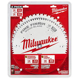 Milwaukee Accessory 48-40-1232 44-Tooth and 80-Tooth Circular Saw Blade