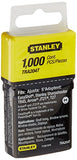 Stanley Tra204T 1/4 Inch Light Duty Narrow Crown Staples, Pack of 1000(Pack of 1000)