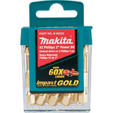 Makita B-60523 Impact Gold #2 Phillips 2? Power Bit, 15/Pk