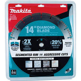 Makita E-02646 14" Diamond Blade, Turbo, Hard Material