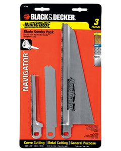 BLACK+DECKER Replacement Blade Set For Electric Hand Saw, Navigator Models, 3-Piece (74-598)
