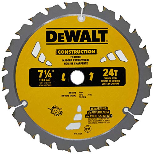 DEWALT DW3578B10 Framing Blade 7-1/4