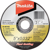 Makita B-46165-25 5" x .032" x 7/8" Ultra Thin Cut-Off Wheel (25 Pack), Stainless