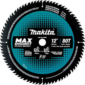 Makita B-66999 12" 80T Carbide-Tipped Max Efficiency Miter Saw Blade