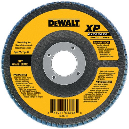 DEWALT DW8218H 7-Inch by 5/8-Inch-11 Z40 T27 WB Flap Disc