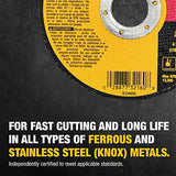DEWALT Cutting Wheel, General Purpose Metal Cutting, 4-1/2-Inch, 5-Pack (DW8062B5)
