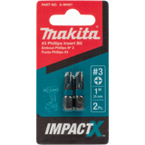 Makita A-96481 ImpactX™ #3 Phillips 1″ Insert Bit, 2 Pack