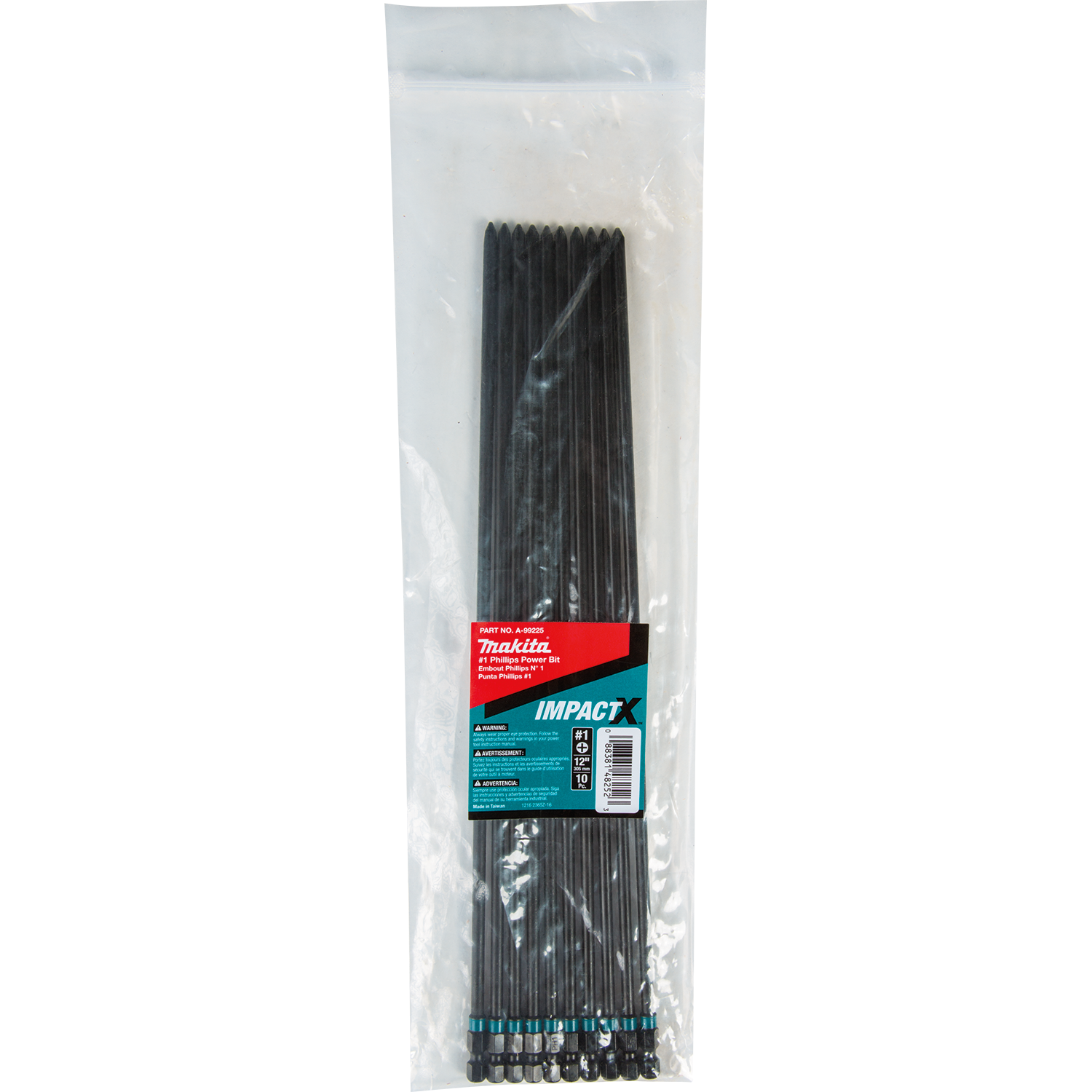 Makita A-99225 ImpactX™ #1 Phillips 12″ Power Bit, 10 pack – Brand New ...