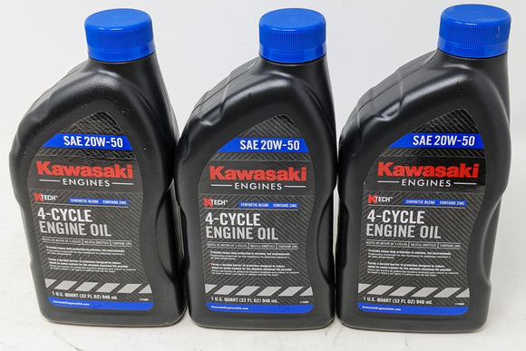 Kawasaki 99969-6298 SAE 20W-50 4-Cycle Engine Oil (3-Quarts)