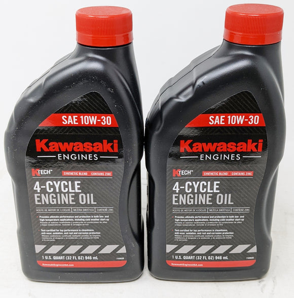 Kawasaki Pack of 2 99969-6081 SAE 10W-30 4-Cycle Engine Oil Quart