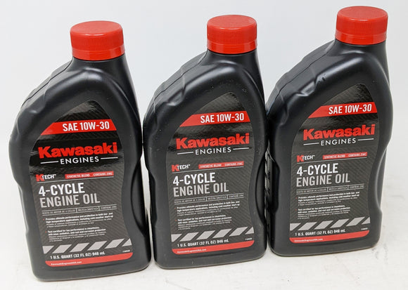 Kawasaki 99969-6081 SAE 10W-30 4-Cycle Engine Oil (3-Quarts)