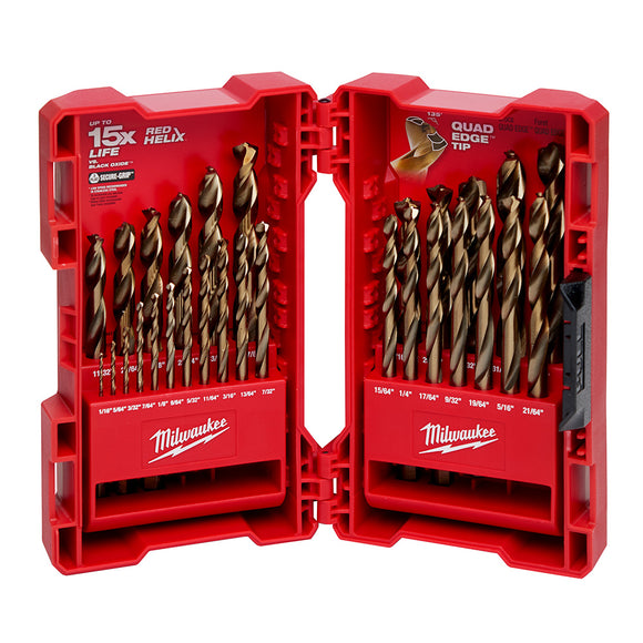 Milwaukee 48-89-2332 RED HELIX™ Cobalt 29pc Drill Bit Set